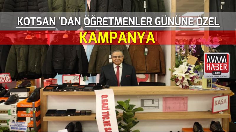 KOTSAN Öğretmenler Günü için Kampanya düzenledi.