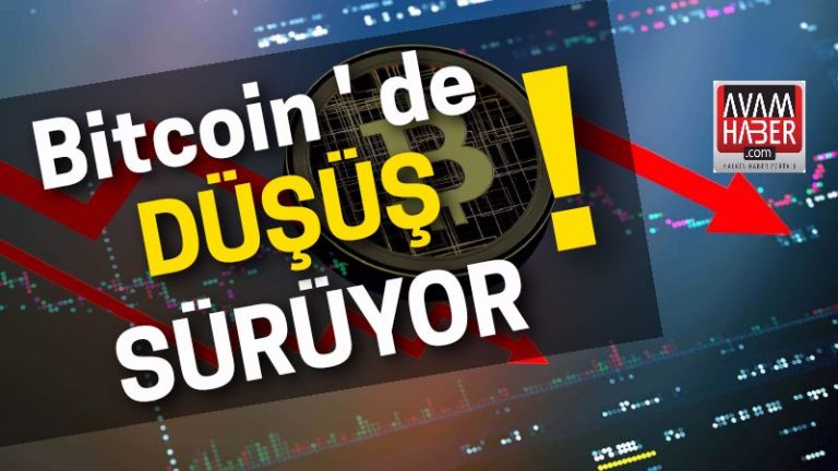 Bitcoin düşüşünü sürdürüyor