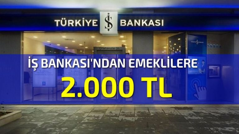 Emeklilere 2000 TL’ye varan promosyon
