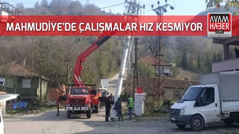 Mahmudiye’de çalışmalar devam ediyor.