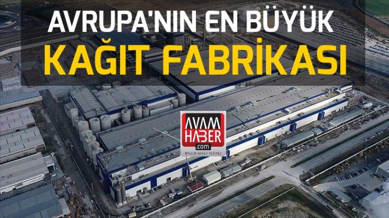 Avrupa’nın en büyük kağıt fabrikası