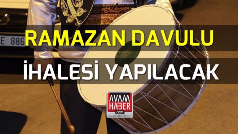 Ramazan Davulu İhalesi Yapılacak