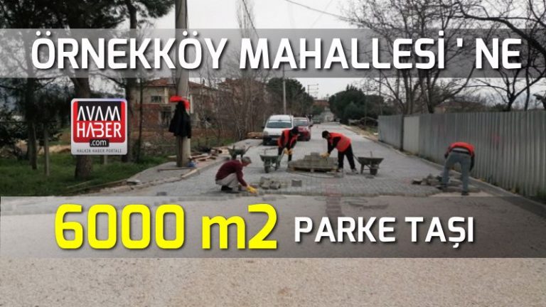 Örnekköy Mahallesi’ne parke döşemesi