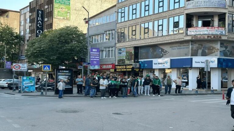 Bursaspor taraftarından takıma destek