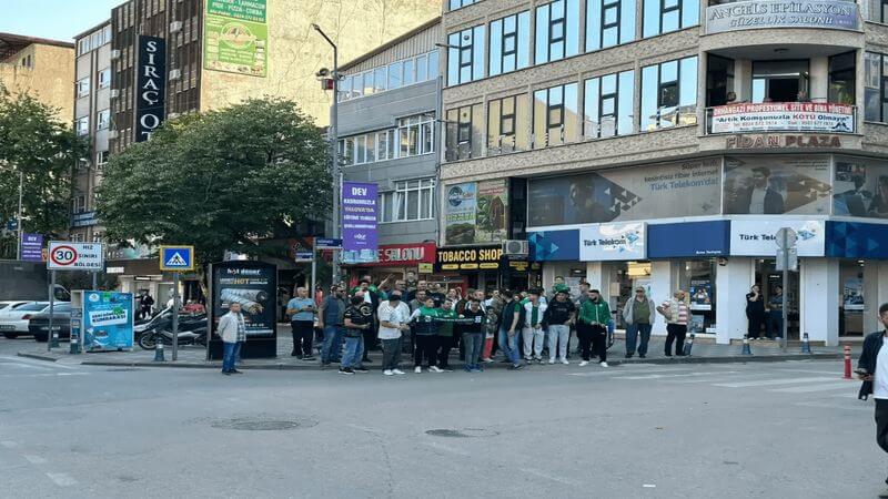 Bursaspor taraftarından takıma destek