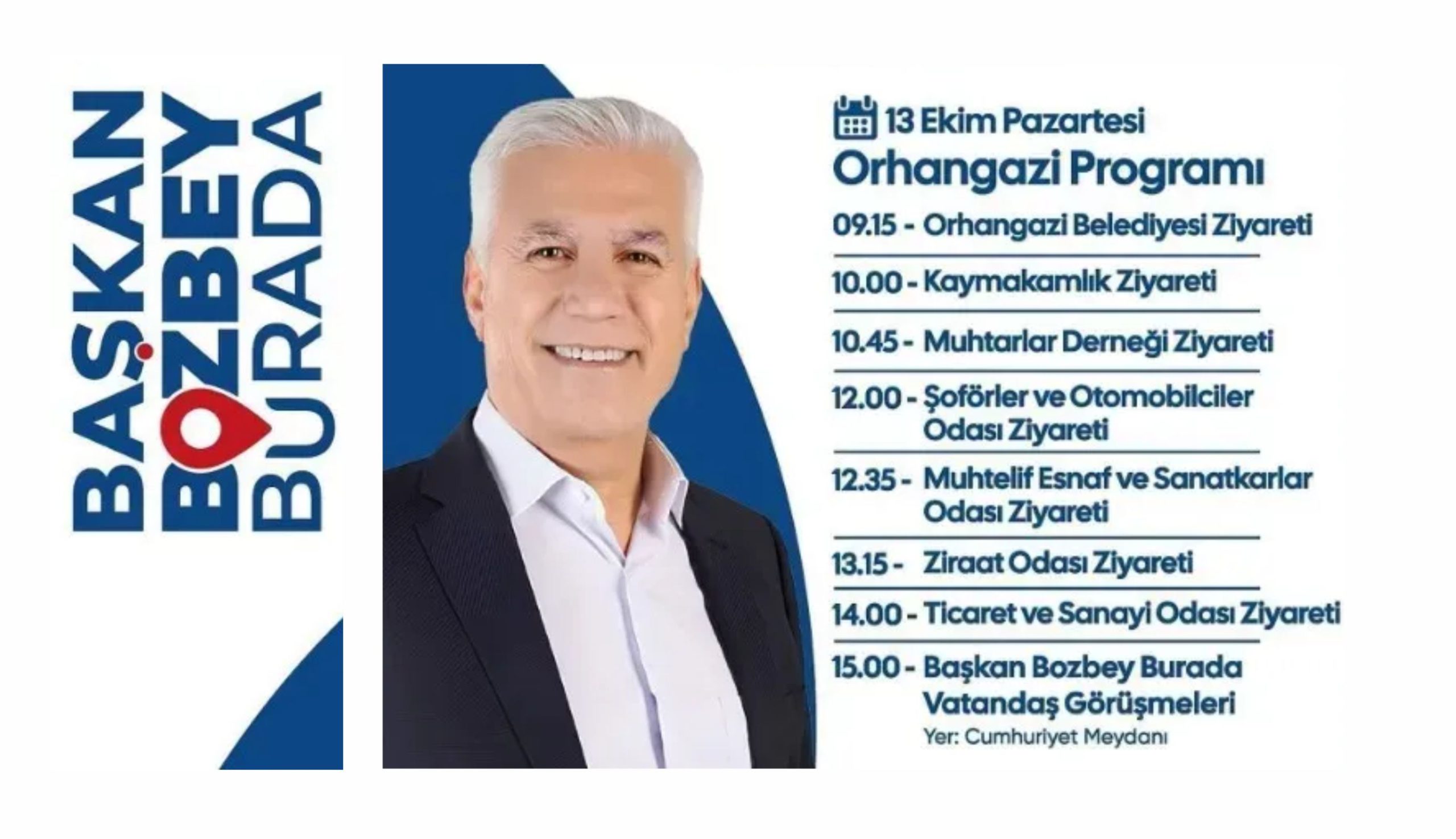 Başkan Bozbey Orhangazi’de Vatandaşlarla Buluşacak