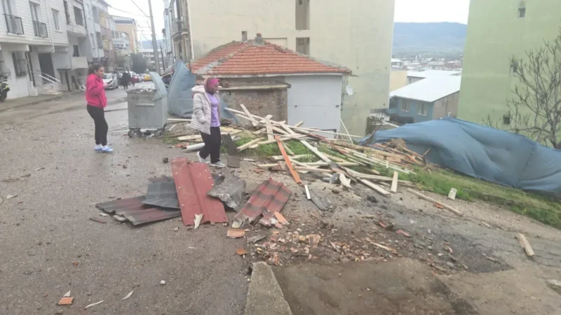 Şiddetli Fırtına Hayatı Olumsuz Etkiledi: Çatılar Uçtu, Ağaçlar Devrildi