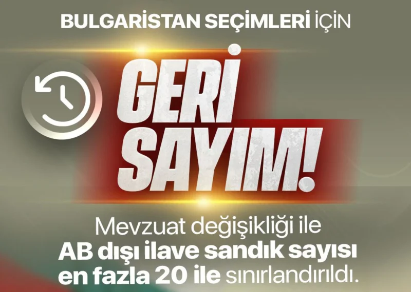 Bulgaristan seçimleri için yurt dışı oy başvuruları 24 Mart’a bitiyor