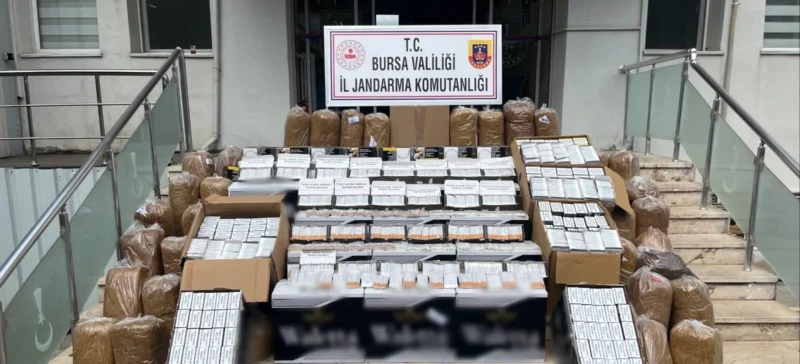 Gemlik’te kaçak tütün ve tütün mamullerine yönelik operasyon