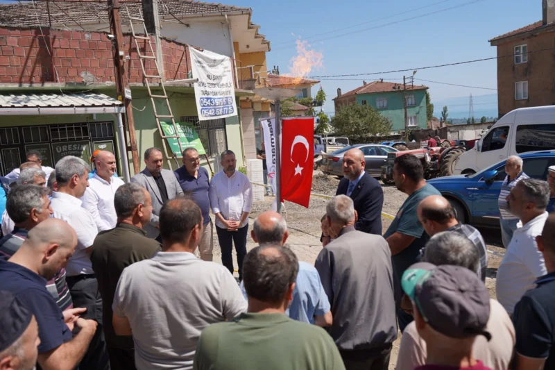 Üreğil Mahallesi Doğalgaza Kavuştu
