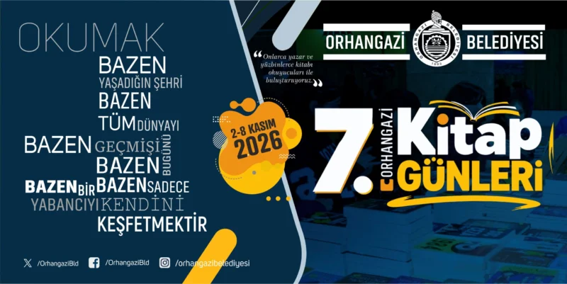 Orhangazi’de 7. Kitap Günleri 2 Kasım’da başlıyor